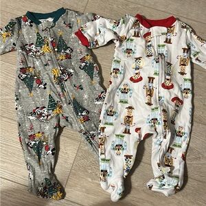 Disney Gray and White Kids One Piece Footies